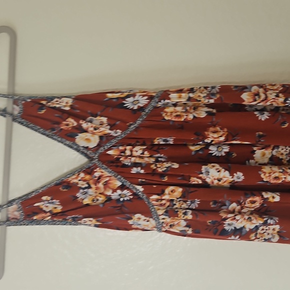 Xhilaration Brown and Black Patterned Dress - Picture 7 of 8